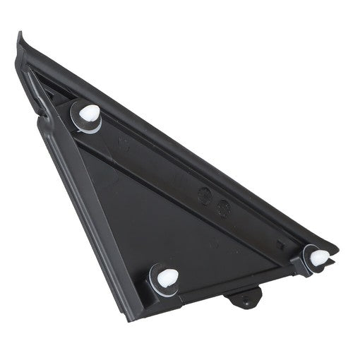 Solid Spare Left & Right Door Mirror Flag Cover Moldings Gloss Black For Fiat 500 2012-2017