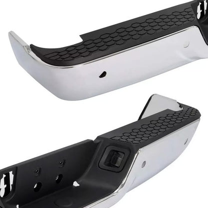 Solid Spare Chrome Rear Bumper Assembly For Ram 2500 3500 2013-2018 With Sensor Holes