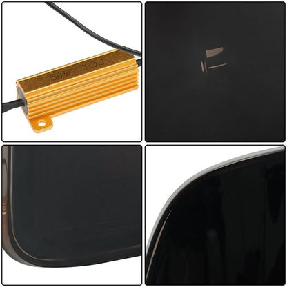 Solid Spare Left+Right Side For Dodge Ram 1500 2009-2018 Black Tail Light Lamp Replacement