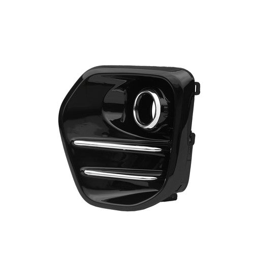 Fog Light Covers Bezels W/Chrome Trim Pair Black For 2017-2019 Kia Sportage EX