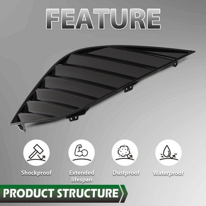 Solid Spare Fit For 18-20 Toyota Camry Front Bumper Fog Light Cover Left+Right Side