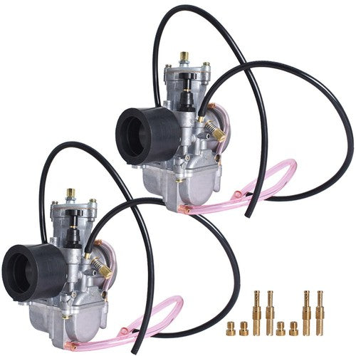 Solid Spare Fit For Yamaha Banshee 34MM 34 Mil Larger Carbs PWK - One Pair 2 X Carburetors