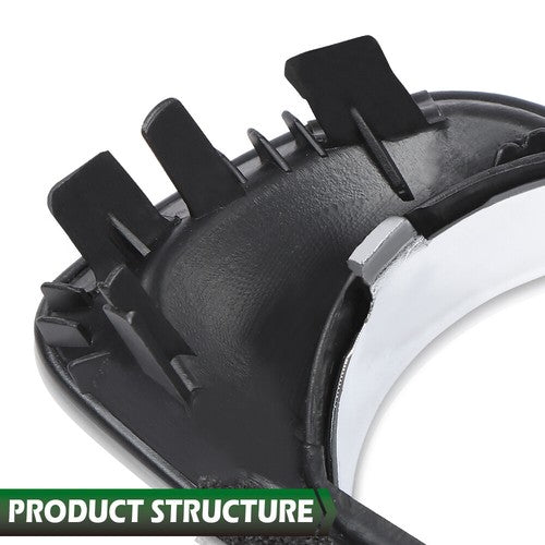 Solid Spare Fit For 07-09 Toyota Camry Front Bumper Fog Light Bezel Lamp Trim Left+Right