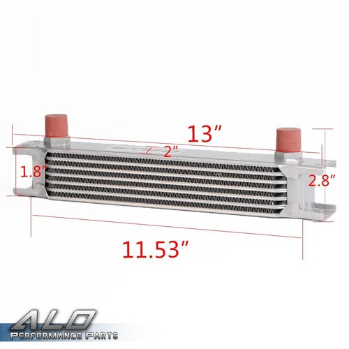 Solid Spare New Universal 7 Row AN10 Aluminum Transmission Engine Oil Cooler Silver