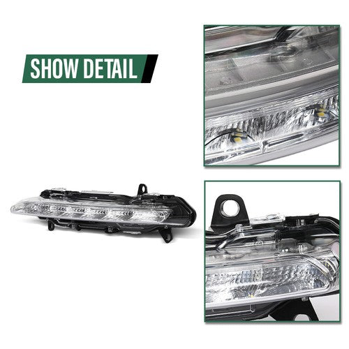 Solid Spare LED Fog Light Daytime Running Lamp Left Fit For Mercedes-Benz S550 S600 S63 AMG