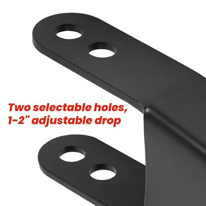Solid Spare 2" Rear Drop Shackles Lowering Kit For 1988-2018 Chevy Silverado GMC Sierra 1500
