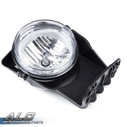 Solid Spare Fit For 03-06 GMC Sierra 1500 2500 3500 Clear Lens Fog Lights+Wiring+Switch Kit