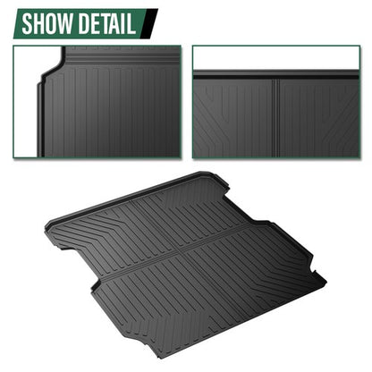 Solid Spare Fit For 17-24 Honda Ridgeline 5.3FT All Weather TPE Truck Bed Mat Protection