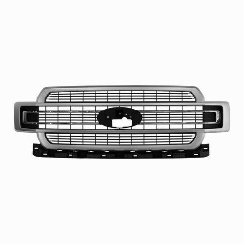 Ingot Silver Front Bumper Grille Grill For 2018-2020 Ford F-150 F150 Limited