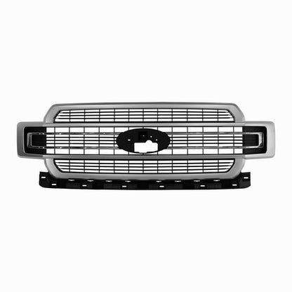 Ingot Silver Front Bumper Grille Grill For 2018-2020 Ford F-150 F150 Limited