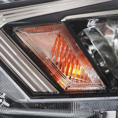 Solid Spare For 20-21 Nissan Versa S SV Left Headlight Replacement Chrome Housing Clear Lens