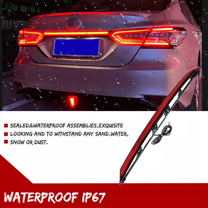 Fit 2018-2024 Toyota Camry LED Dynamic Rear Red Lens Turn Signal Tail Light