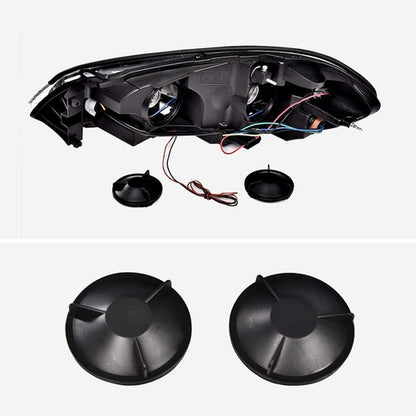 Solid Spare Fit For 2006-2013 Chevy Impala/06-07 Monte Carlo Chrome LED DRL Headlights Lamps