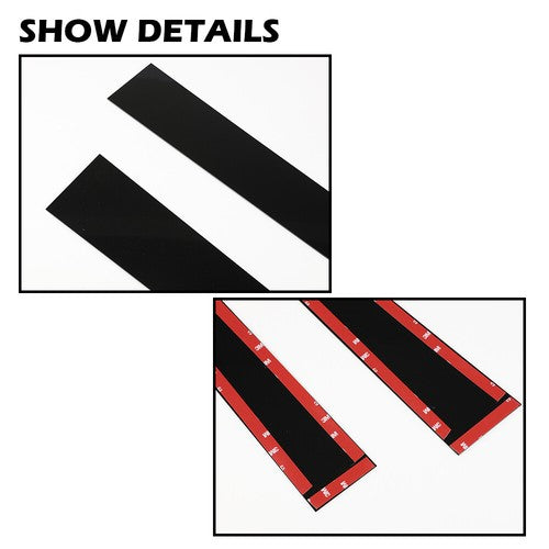 Solid Spare Fit For 97-03 Ford F150 Supercrew/Crew/Harley 4pcs Door B Pillar Appliques