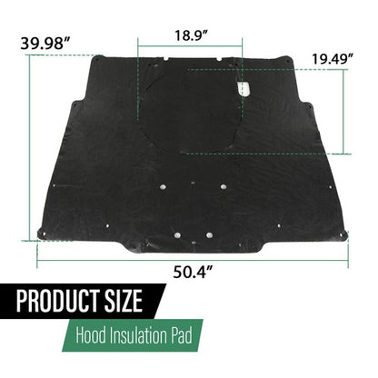 Solid Spare Fit For 1978-1981 Chevrolet Camaro Hood Insulation Pad Heat Blanket & Clips
