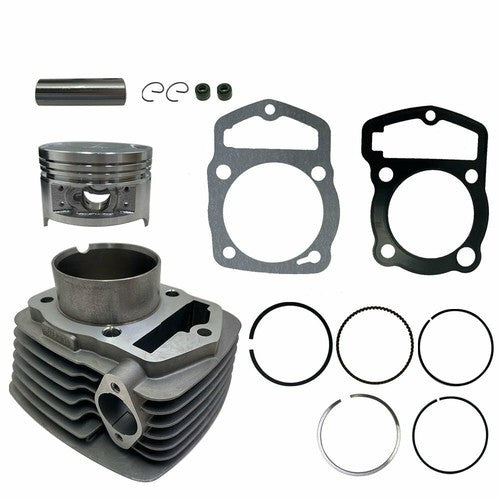 Solid Spare Top End Kit Cylinder Piston Rings Kit New For HONDA CBF200 XR200 XL200 63.5mm