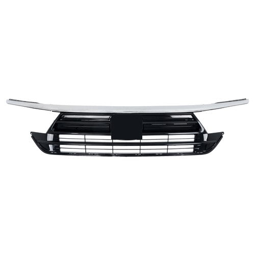 Solid Spare Front Grille Grill With Chrome Trim Replacement For Honda Odyssey 2021 2022 2023