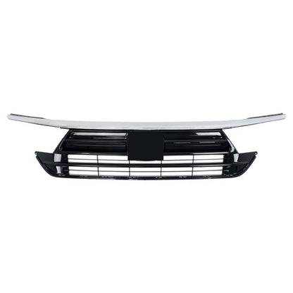 Solid Spare Front Grille Grill With Chrome Trim Replacement For Honda Odyssey 2021 2022 2023