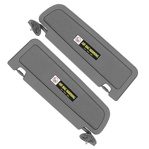 Solid Spare Driver & Passenger Dark Gray Sun Visor PAIR For 2006-2011 Honda Civic Visor Set