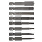 Solid Spare 8pcs Hex Head Allen Bit Set Quick Change Connect Impact Driver Drill Metric