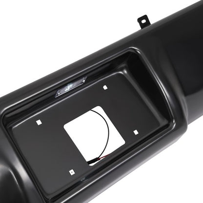 Solid Spare Black Rear Bumper Roll Pan For 1992-1999 Chevy Suburban Chevrolet Tahoe Yukon