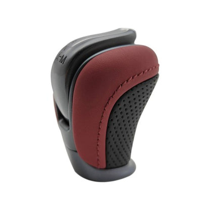 For 2008 2009 2010-2016 GT-R GTR R35 SHIFTER SHIFT LEVER KNOB RED BLACK LEATHER
