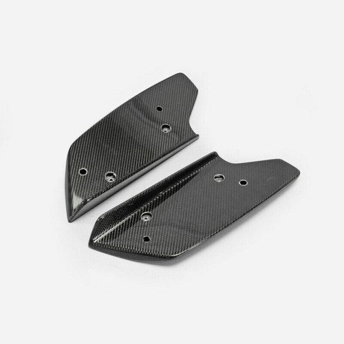 Pair Rear Bumper lip Spoiler Splitter Diffuser CF For 08-16 Nissan GTR GT-R R35