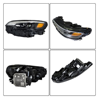 Solid Spare Headlight Projector Fit For Jeep Cherokee 2019-2022 LED Replacement LH/Left Side