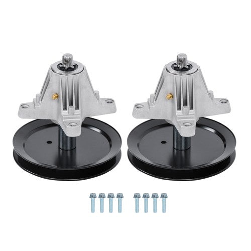 Solid Spare 2 × Spindle Assembly W/Bolt For MTD 918-04865A 918-04636A 918-04865 618-04636