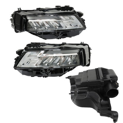 Solid Spare Front For 2021-2023 Nissan Rogue Pair Headlights Air Intake Air Cleaner Housing
