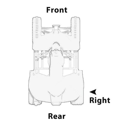 Solid Spare For 1996-00 Honda FourTrax TRX300 TRX 300 FW Fender Flaps Mud Guards Rear Right