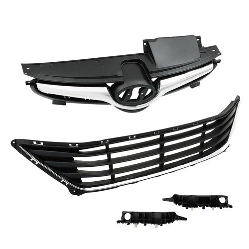 Solid Spare Brand New For Hyundai Elantra 14-16 Front Upper Grill Lower Grill Bumper Bracket