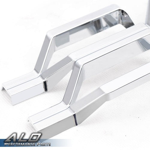 Solid Spare Fit For 16-18 Chevy Silverado 1500 Grille Overlay Cover Snap On Insert Chrome