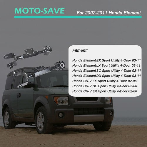 Solid Spare Rear Upper Adjustable Control Arm LH+RH For Honda Element CR-V 2.4L I4 2002-2011