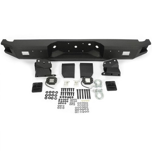 Solid Spare Fit For 2009-2014 Ford F150 Truck Complete Rear Steel Bumper One Piece Textured