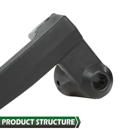 Solid Spare Fit For 1980-1996 Ford Truck Bronco F-150 Vent Window Handles Locks Black