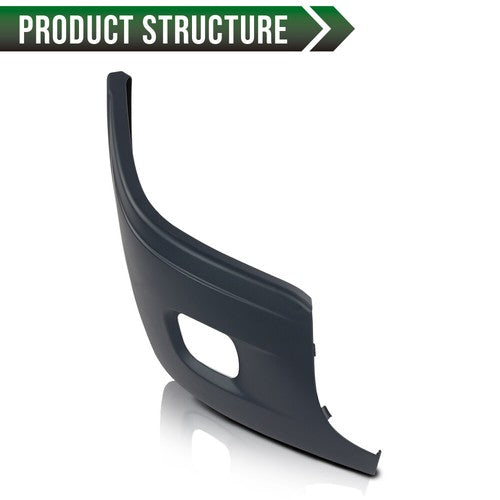 Solid Spare Fit For 2008-2017 Freightliner Cascadia Front Passenger Side Bumper End Cover
