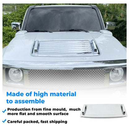 Solid Spare New Hood Deck Vent Panel Handle Cover Trim Chrome For 2006-2010 Hummer H3