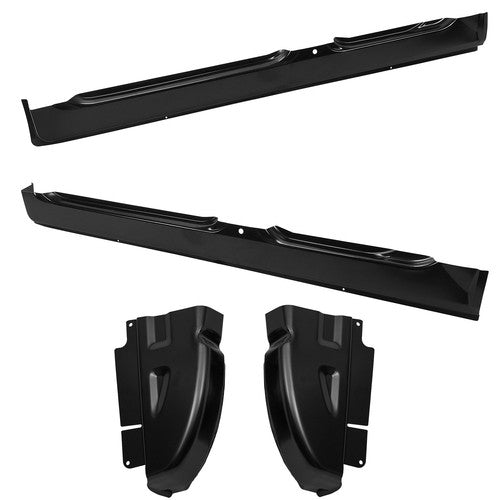 For 02-08 Dodge Ram Pickup Quad Cab OE Style Rocker Panels & Cab Corners 4PCS