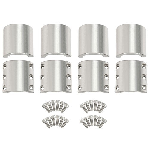 Solid Spare Universal 4Pcs 2" Inch OD Size Tube Clamps Roll Cage Mount Cage Long