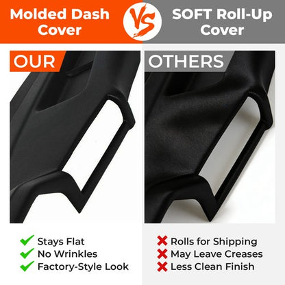 Solid Spare New Molded Dash Cap Cover FOR 1984-1990 BMW 3-SERIES E30 325i Dashboard Black