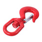 Solid Spare 3 Ton 5/8" Locking Swivel Hook Grade 80 Lifting Hook Rigging with Latch