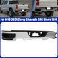 For 2019 2020-2024 Chevy Silverado GMC Sierra 1500 Rear Bumper Assembly Chrome