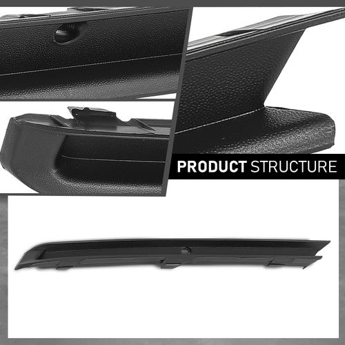 Solid Spare Front Left+Right Bumper Trim Fit For 15-18 Volkswagen Jetta w/ Fog Light Hole