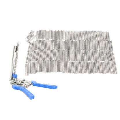 Solid Spare Fencing Gun Hog Ring Plier Fastener Stapler M Nailer Wire Ringer W/ 3000 Clips