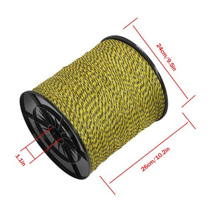 Solid Spare 1/8 inch 5050 Ft 1540 Meters 6 Stainless Steel Strands Electric Fence Wire