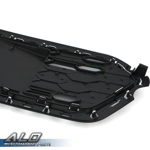 Solid Spare Black Front Bumper Lower Grille W/ Chrome Trim Fit For 2016-2018 Chevrolet Cruze