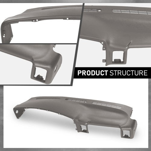 Solid Spare Dash Pad Dash Cap Panel Dashboard Fit For 1999-2006 Silverado Sierra Light Gray