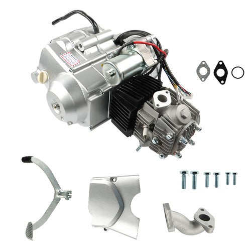 Solid Spare 125cc Engine Motor 4 Stroke ATV Semi Auto 3-Speed w/Reverse For ATV Quad Go Kart