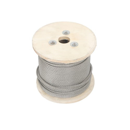 Solid Spare 3/16" 7x19 Stainless Steel Cable - 250FT T304 Wire Rope 3700lb Fracture Strength